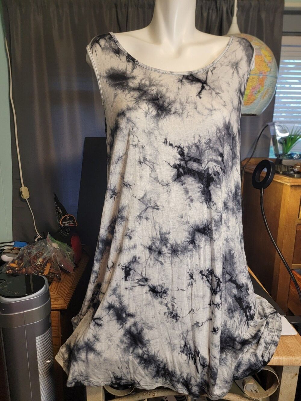 SJS Womens Dress Sleeveless Tie Dye Sz L NwT